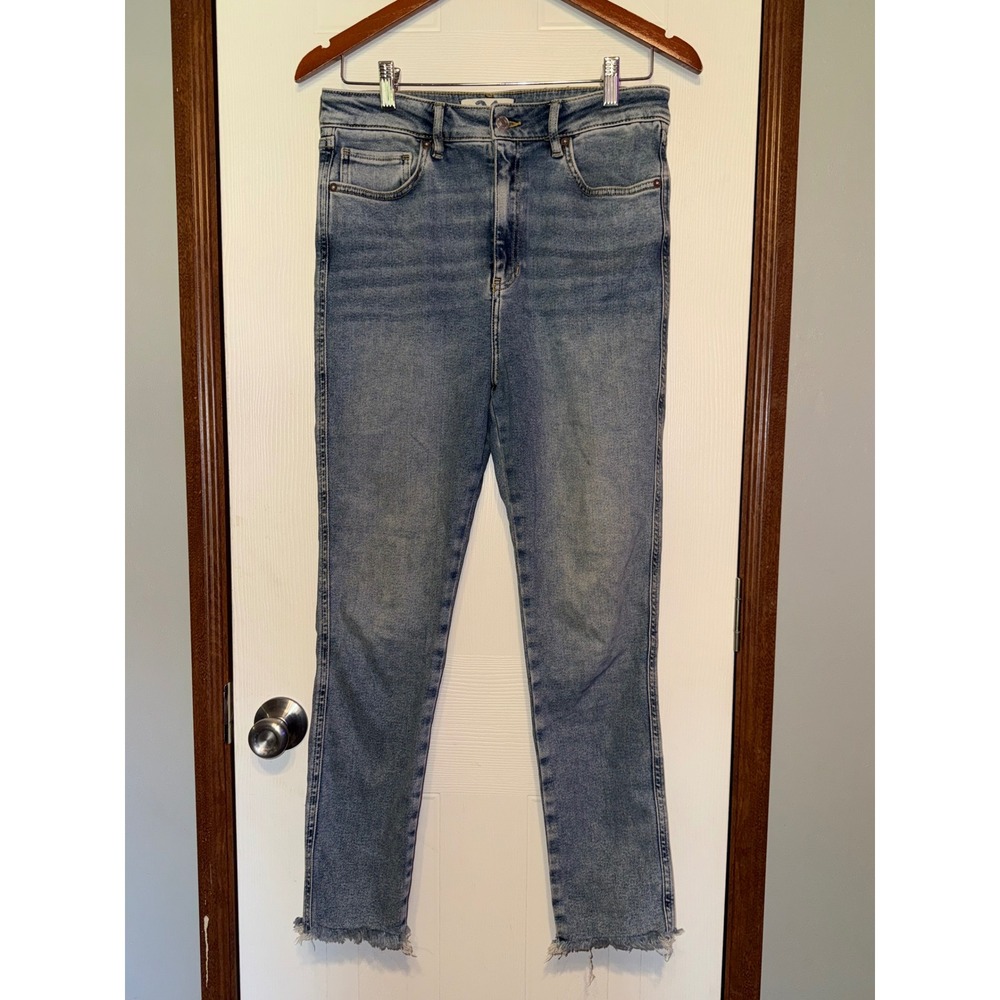 Free People We The Free High-Rise‎ Raw Hem Jeans Blue Size 31 OB1170284